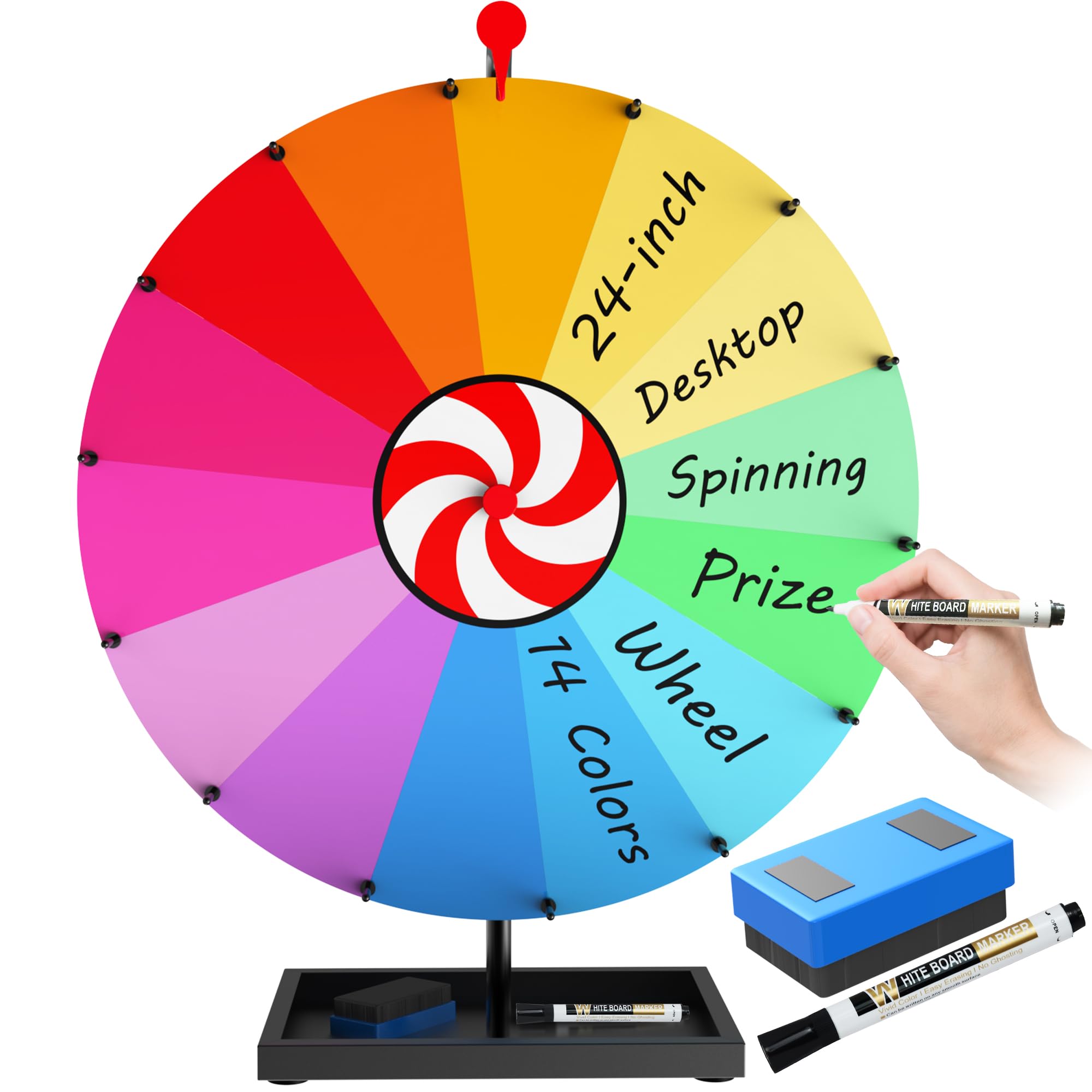 SFTPO 24-inch prize wheel for promotions and events.