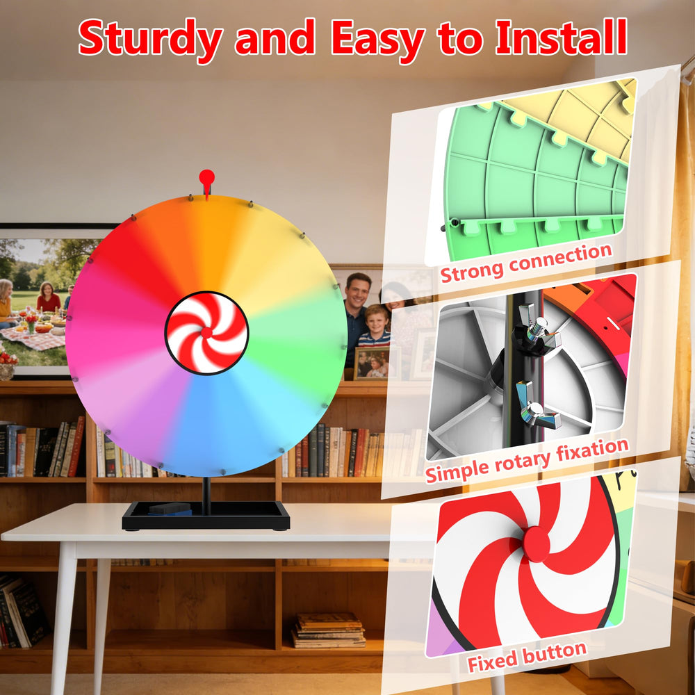 SFTPO colorful wheel with red arrow clearly indicates the result.