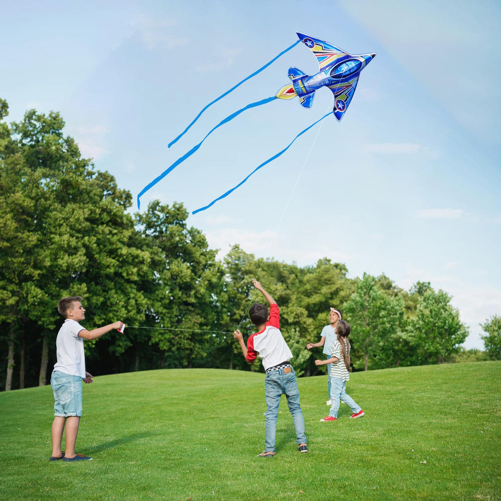 SGftre airplane kite ships in compact packaging for easy storage.