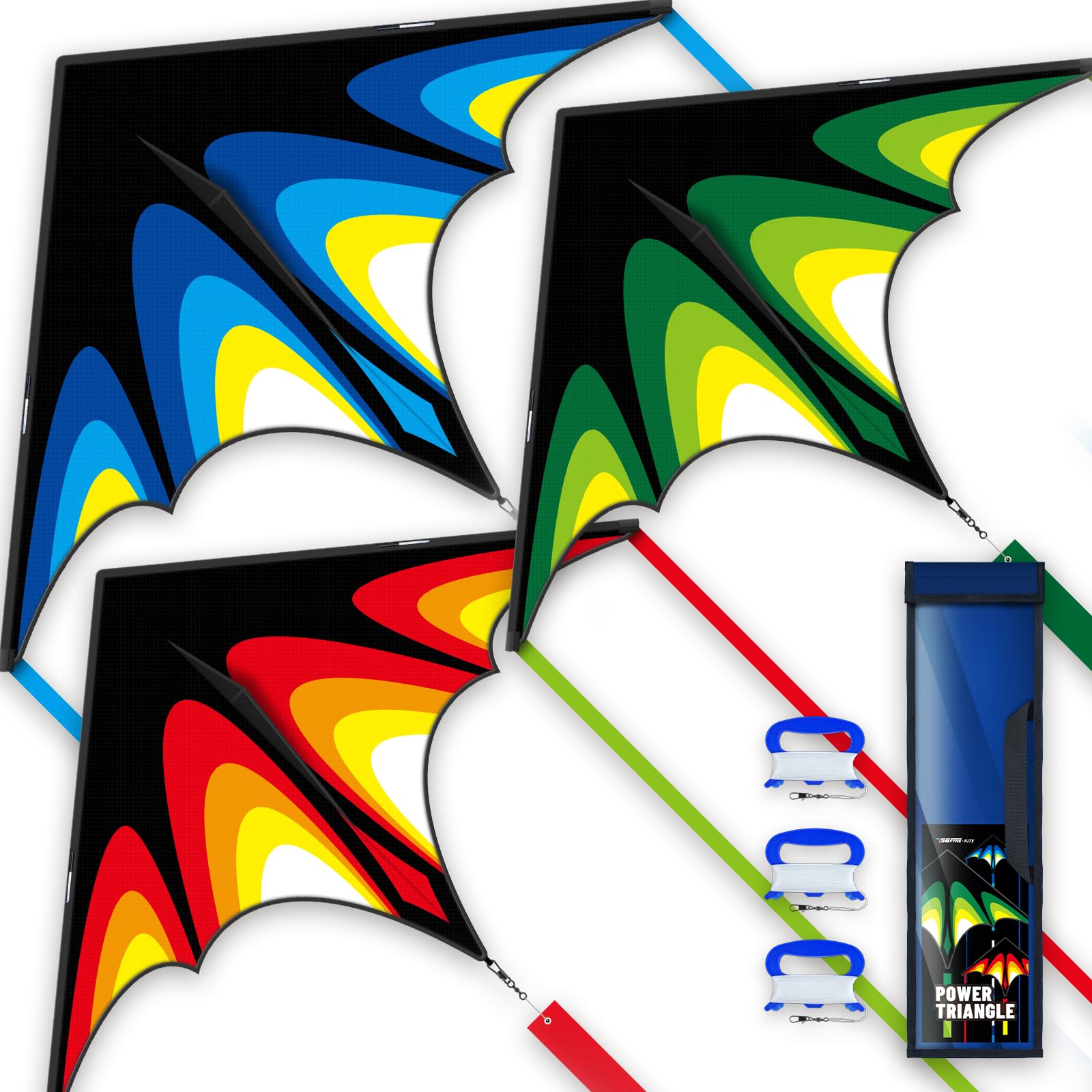 SGftre Delta Kite in flight with stable lift for beginners