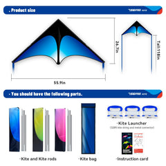 SGftre Delta Kite Three Set suitable for kids and adults.
