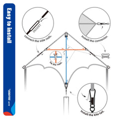 SGftre Delta Kite in a park scene ideal for kids and adults