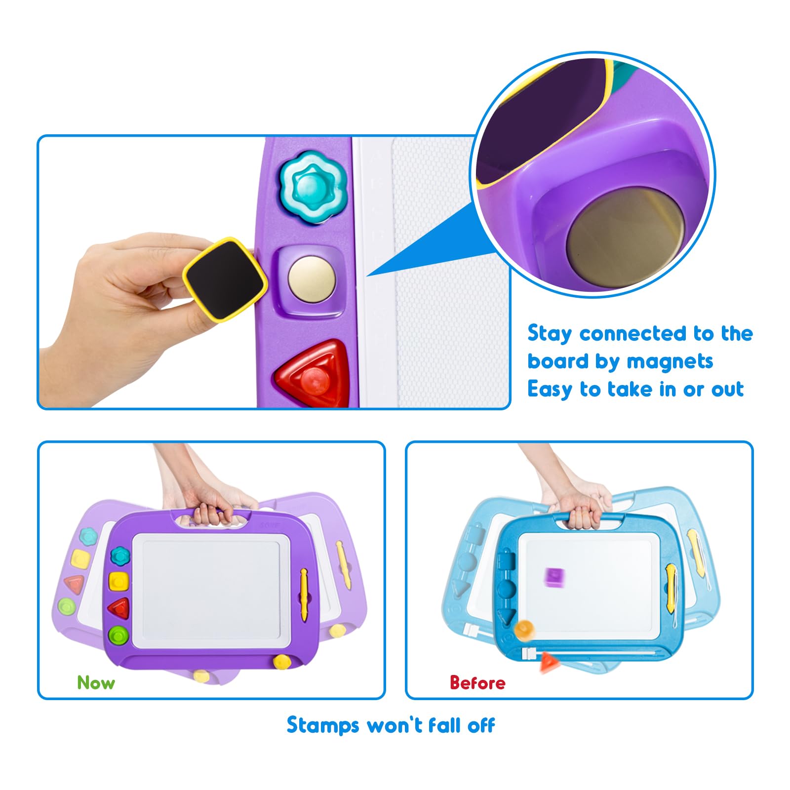 SGILE BPA-free materials with rounded edges support safe play