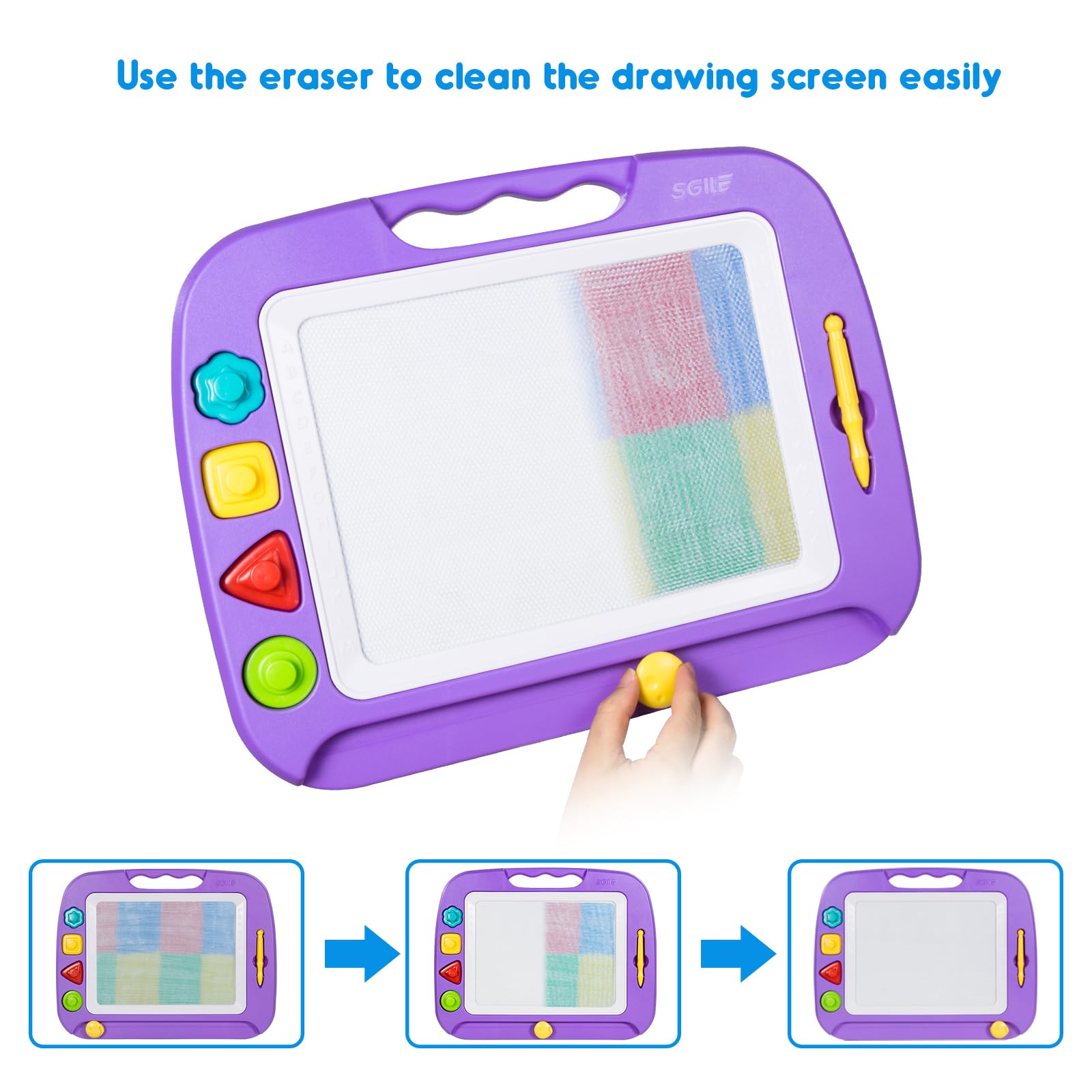 SGILE purple board inspires creativity and early learning for kids