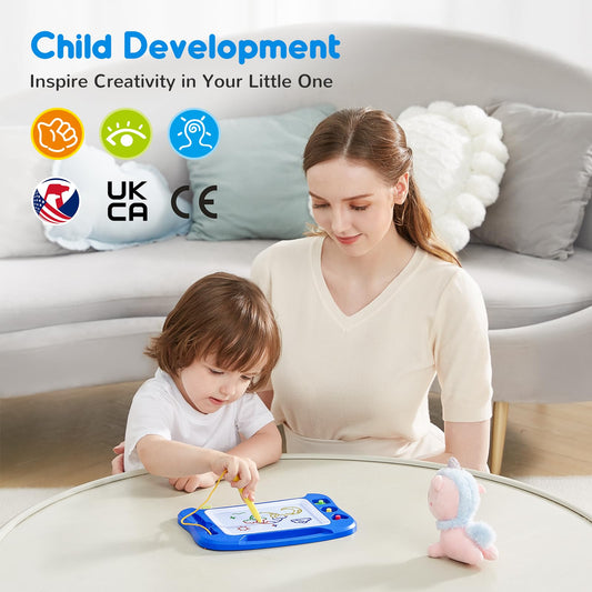 SGILE magnetic drawing board color zones to spark imagination during doodling.