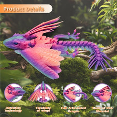 SGYYSG Feathered Wyvern Dragon on desk makes a striking desktop pet and conversation piece.