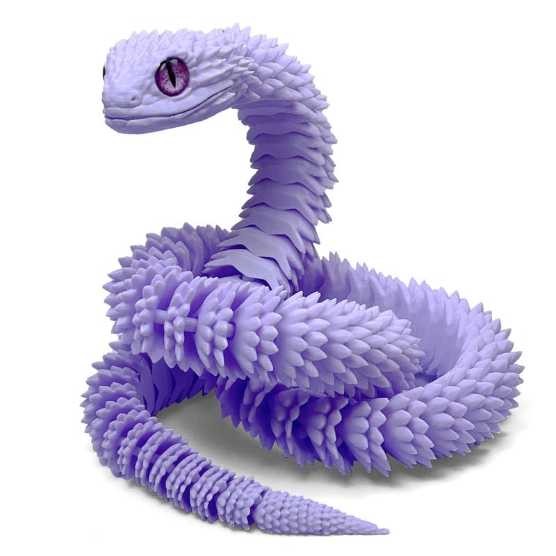 SGYYSG 3D printed snake, 24-inch length, assembled for dramatic display and hands-on play.