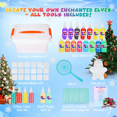 Shabebe Magic Water Elf Kit color gels for vibrant, mess-free art projects