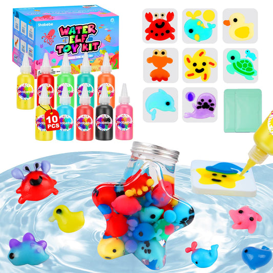 Shabebe Magic Water Elf Kit packaging front for creative play and easy gifting.