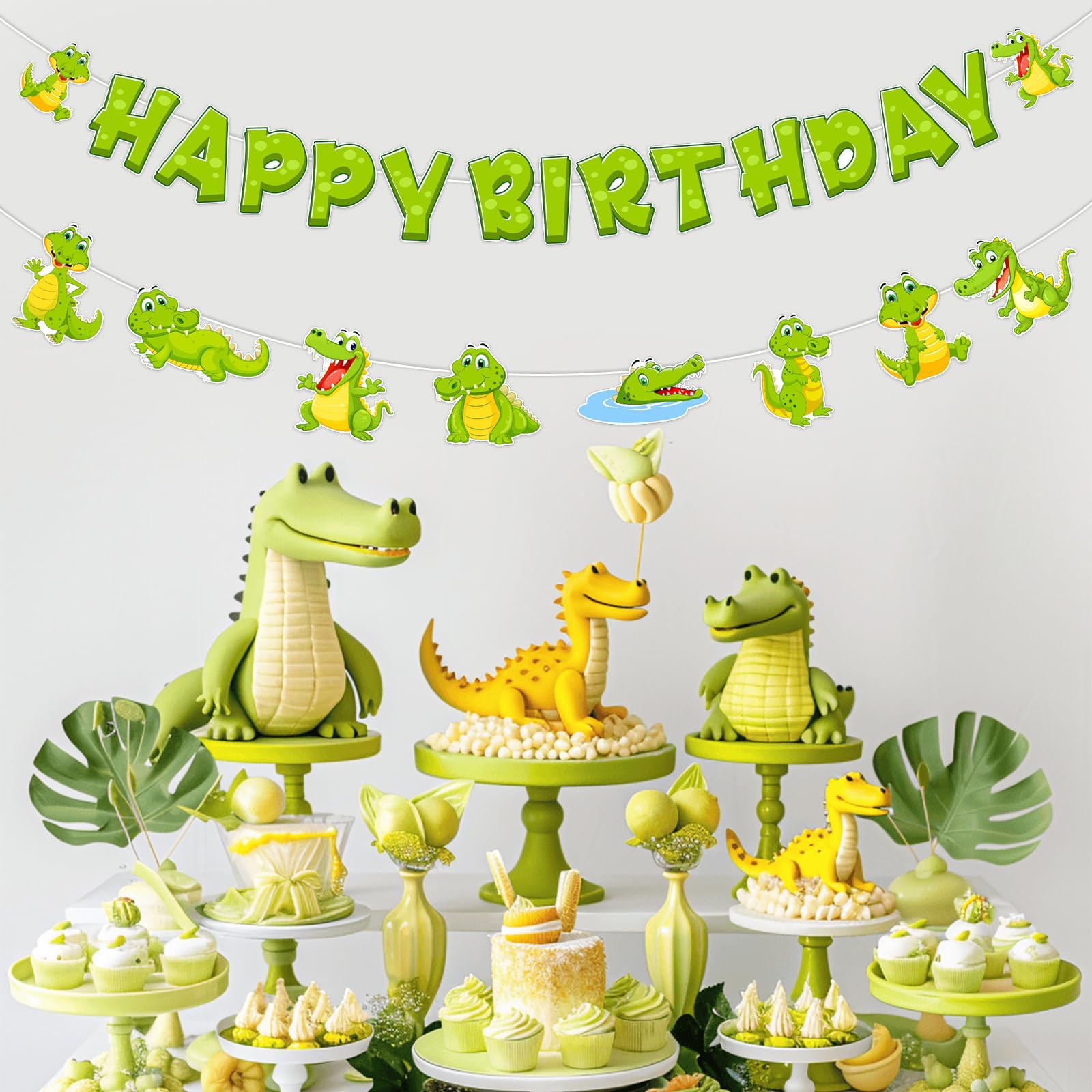 SHADOAMP alligator banner eight shapes adds playful contrast to rooms.