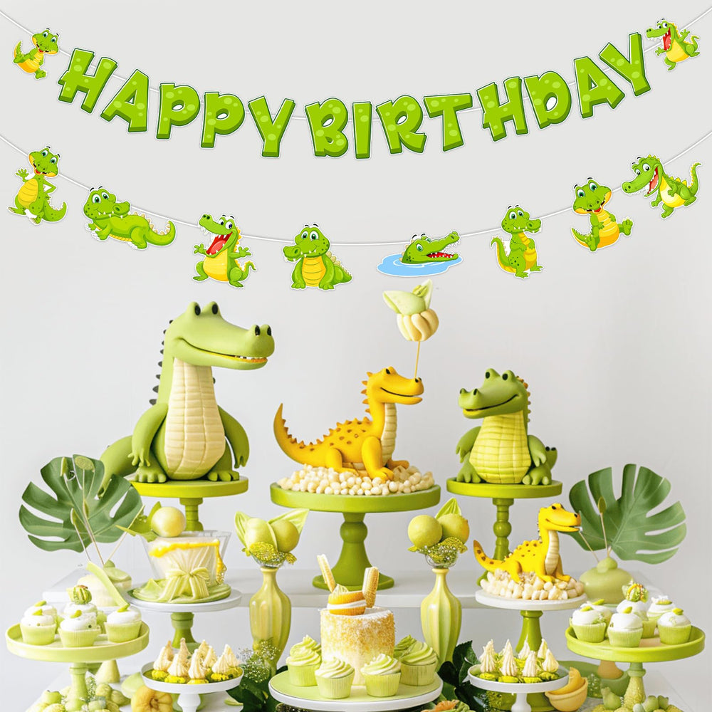 SHADOAMP alligator banner eight shapes adds playful contrast to rooms.