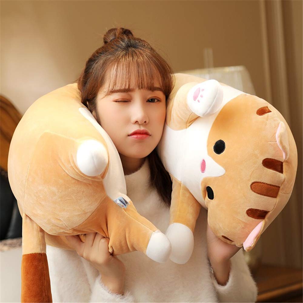 Shangman Lovely Plush Cat Doll in 150cm size for extra-long hugs