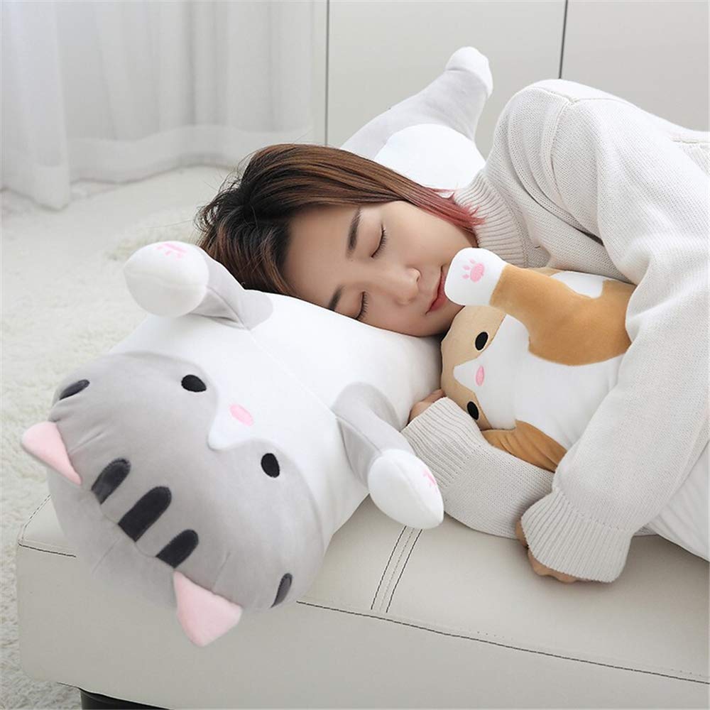 Shangman Lovely Plush Cat Doll 150cm large cushion for versatile lounging and bedtime comfort.
