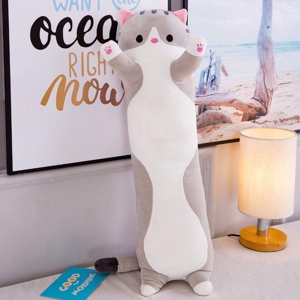 Shangman Lovely Plush Cat Doll 70cm overview highlighting generous hug-gability for naps.
