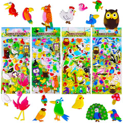 SHANGRLA 3D Puffy Bird Hummingbird sticker for kids’ crafts and scrapbooking