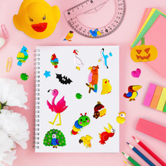 SHANGRLA 3D Puffy Bird Parakeet sticker great for scrapbooks and cards