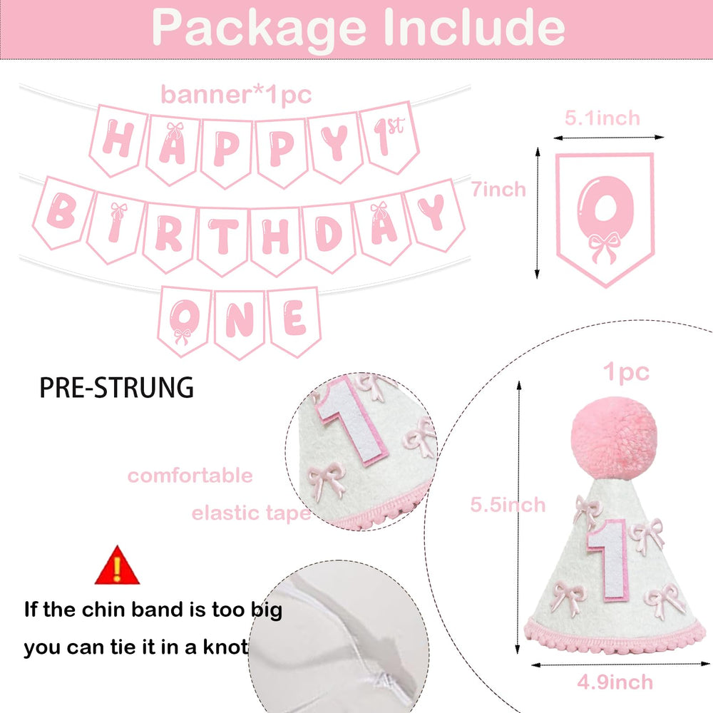 Shanmorine baby girl party decor displayed for memorable birthday photos.