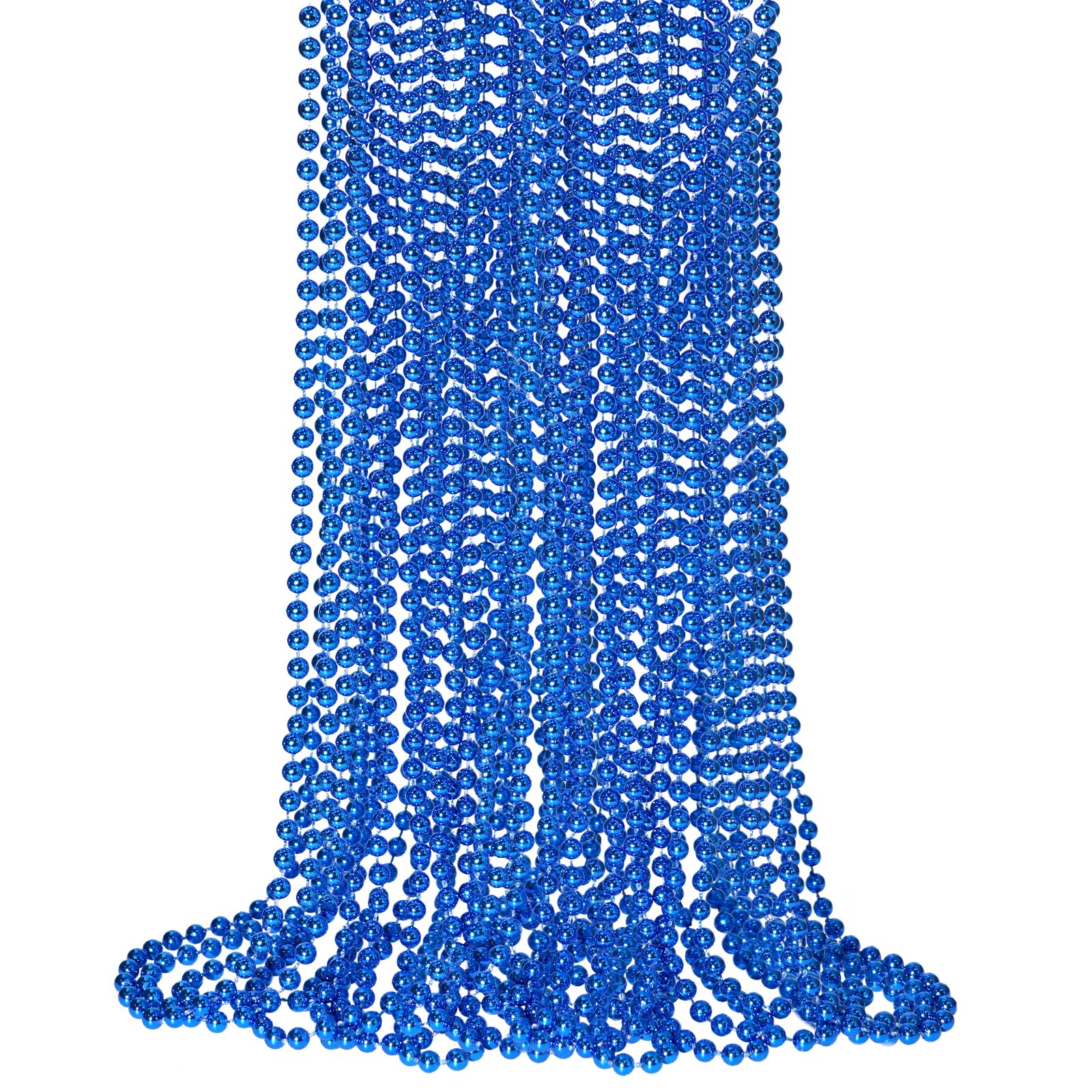 SHAOQINLIN blue bead necklace set for party décor and parade throws.