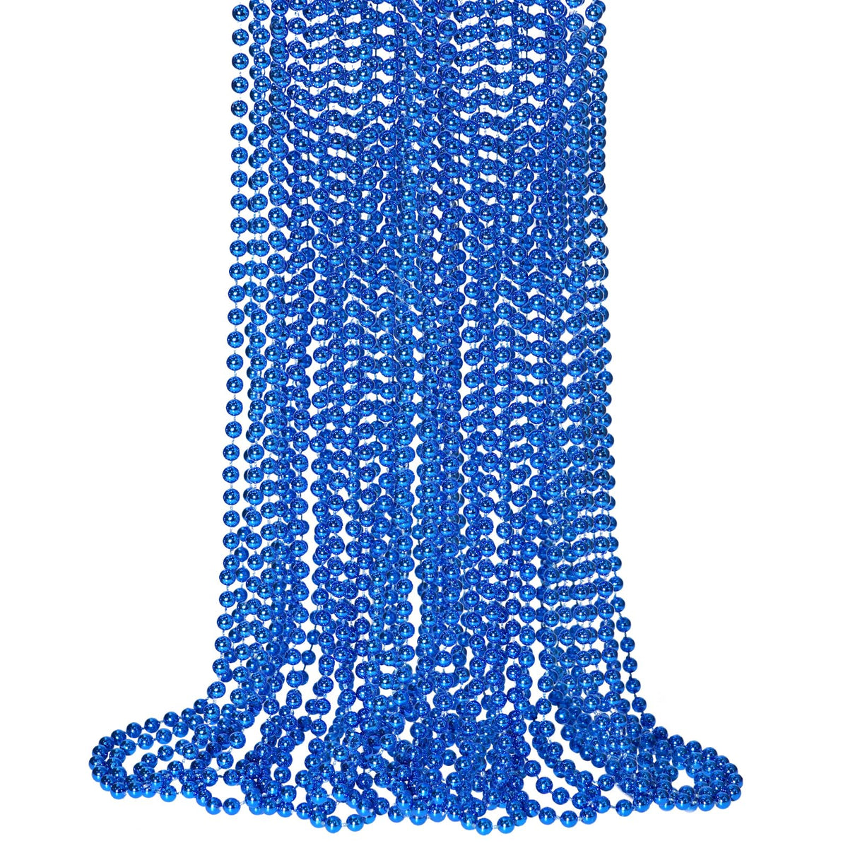 SHAOQINLIN blue bead necklace set for party décor and parade throws.