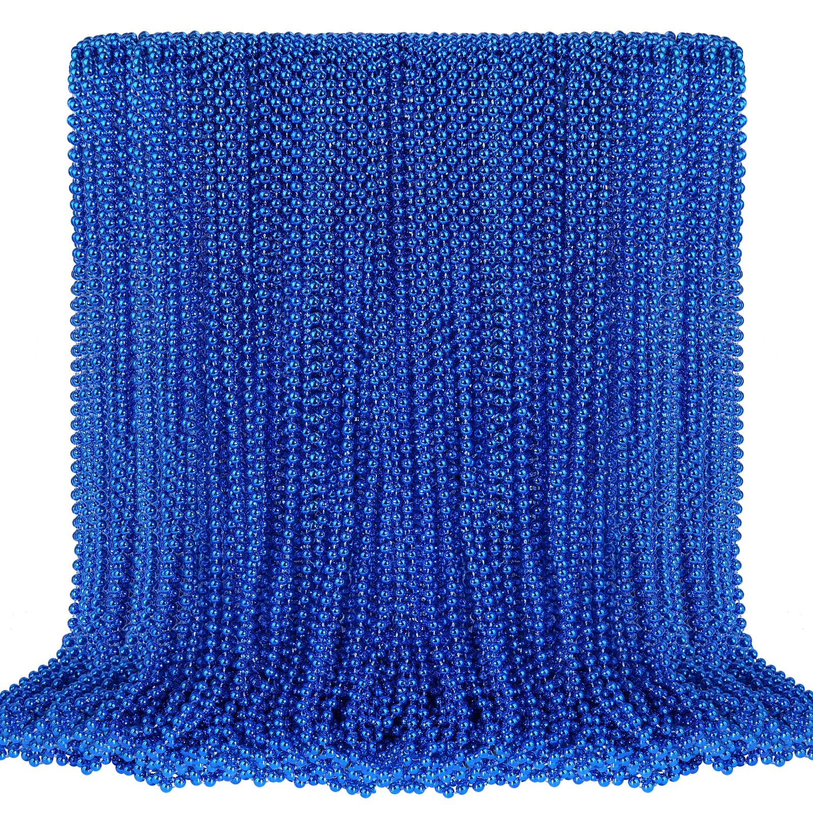 SHAOQINLIN blue bead necklace set (100 pcs) ideal for festive decorations.