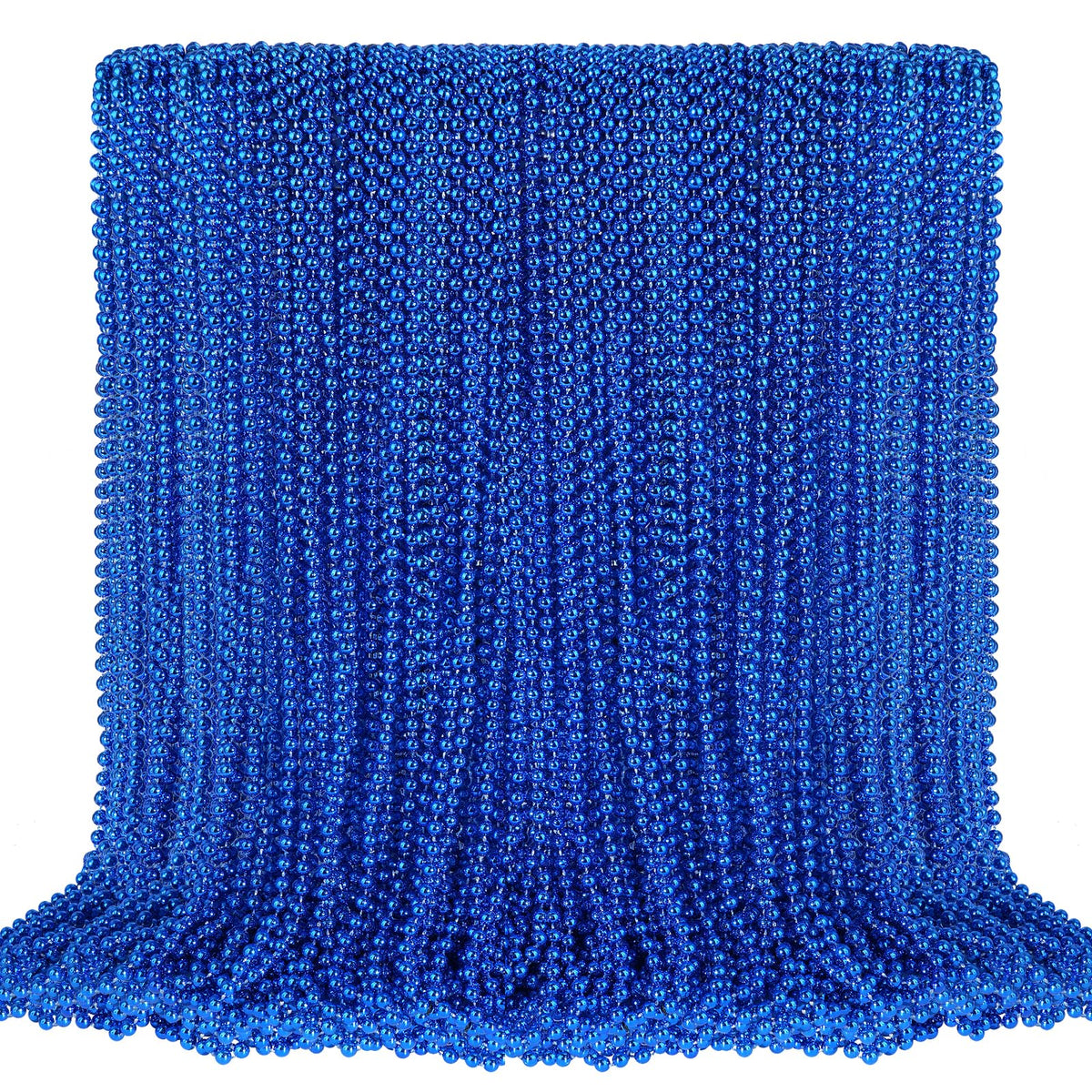SHAOQINLIN blue bead necklace set (100 pcs) ideal for festive decorations.