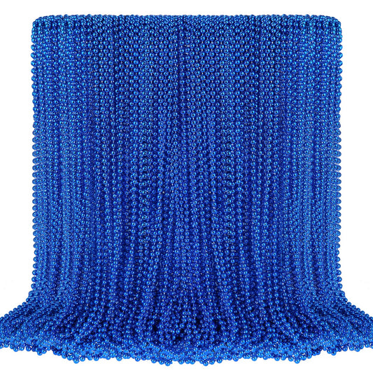 SHAOQINLIN blue bead necklace set (100 pcs) ideal for festive decorations.