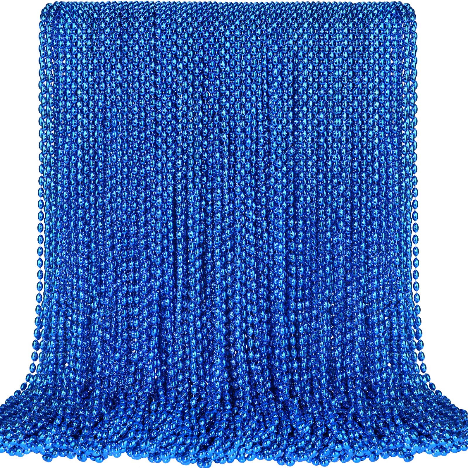 SHAOQINLIN blue bead necklaces bulk oval beads for celebrations and parade throws.