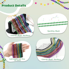 SHAOQINLIN premium plastic green bead necklace lightweight and durable