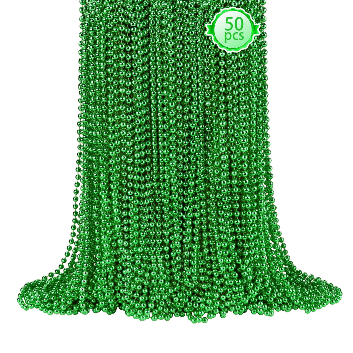 SHAOQINLIN green St. Patrick's Day beads necklace for festive parades and celebrations