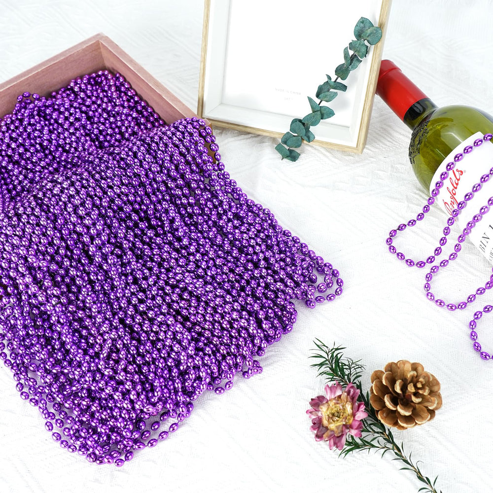 SHAOQINLIN purple beads necklace set durable and easy to wear