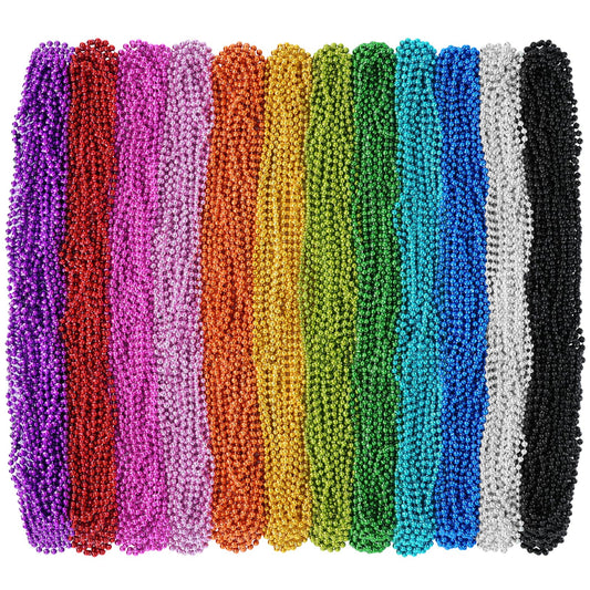SHAOQINLIN Mardi Gras beads necklace, 33 inches, adds festive flair to outfits.