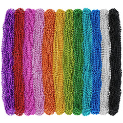 SHAOQINLIN Mardi Gras beads necklace, 33 inches, adds festive flair to outfits.