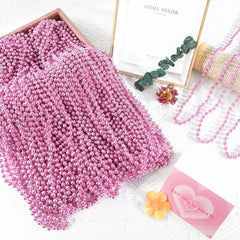 SHAOQINLIN pink necklace display shows a 16.5-inch design