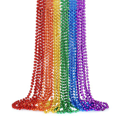 SHAOQINLIN Pride beads necklace red, vibrant accessory for pride parades and colorful outfits.