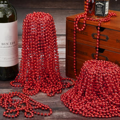 SHAOQINLIN red bead necklace with vibrant color and comfortable wear