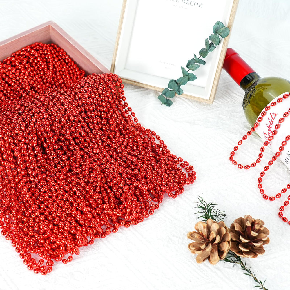 SHAOQINLIN red necklaces bulk pack suited for events like weddings and birthdays.