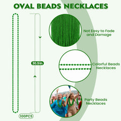 SHAOQINLIN St Patrick's Day beads, ideal for festive outfits.