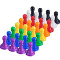 Shappy 32-piece multicolor pawn set, ideal for board games and classroom props.