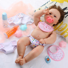 Shappy floral-pattern bib adds charm while keeping surfaces clean