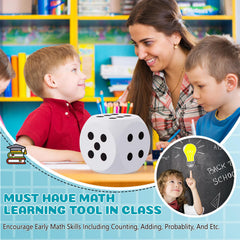 Shappy EVA foam dice with side grip promotes safe, lightweight practice.