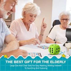 Shappy foam dice gift-ready packaging for birthdays and holidays.