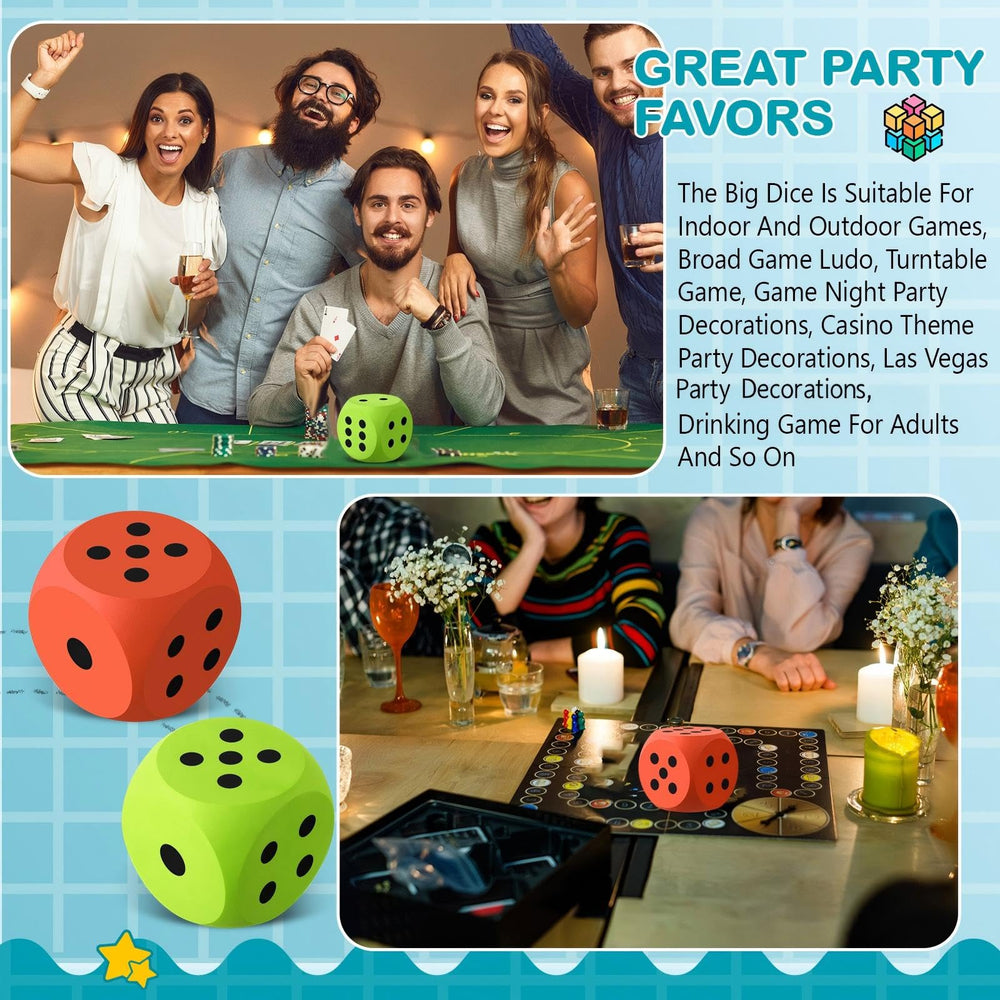 Shappy foam dice used as classroom counters to boost engagement.