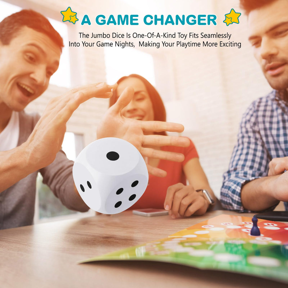 Shappy gift-friendly foam dice, ideal for birthdays and celebrations.