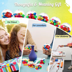 Group activity with Shappy stress balls suitable for collaborative work.