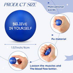 Shappy PU therapy ball in blue is soft yet durable for extended fidget use.