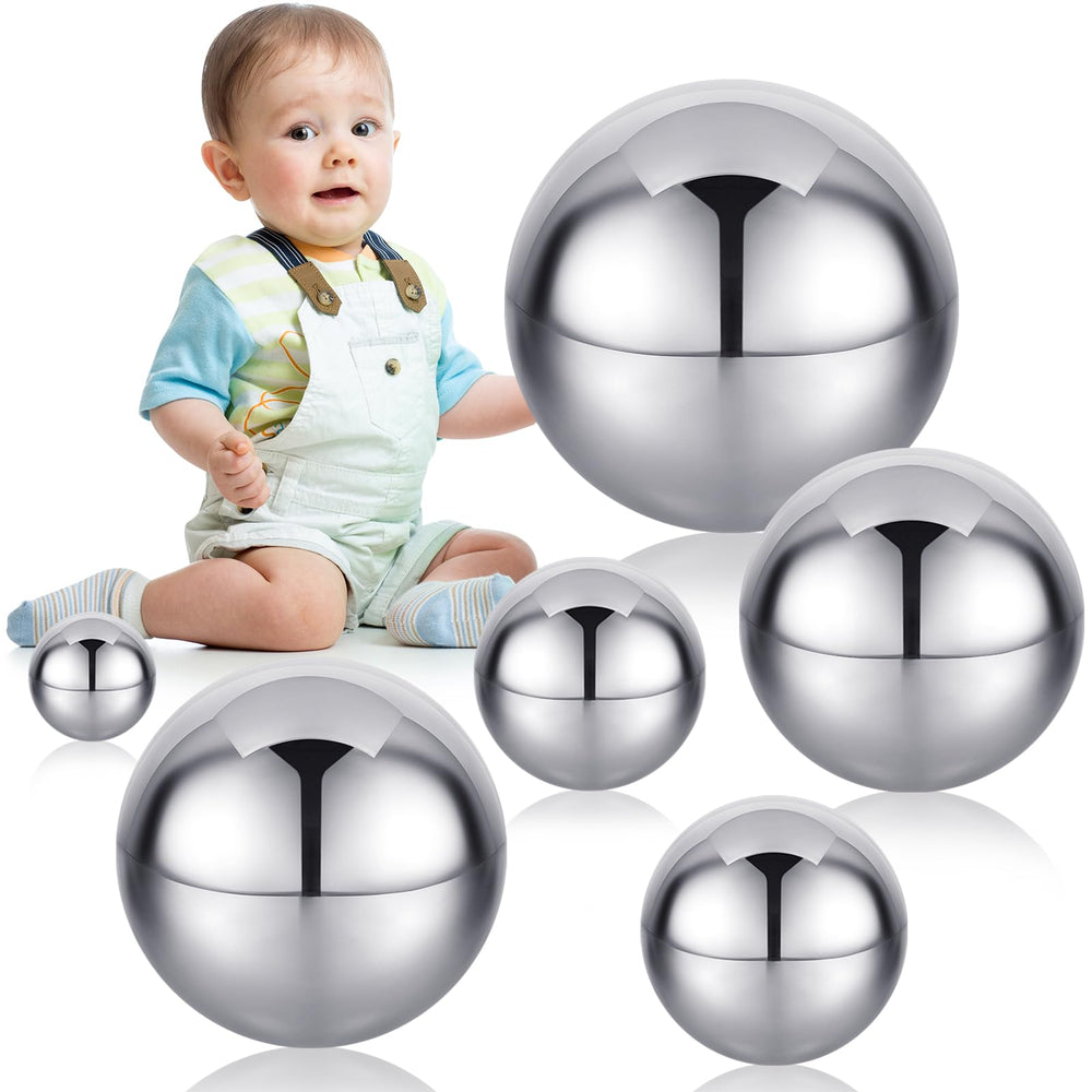 Shappy sensory balls 1-5 inch reflect light for visual exploration.