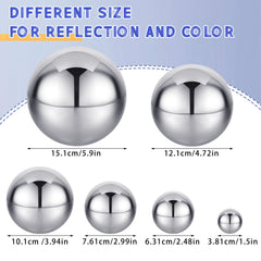 Shappy sensory balls 2-48 inch show vivid reflections for sensory play.