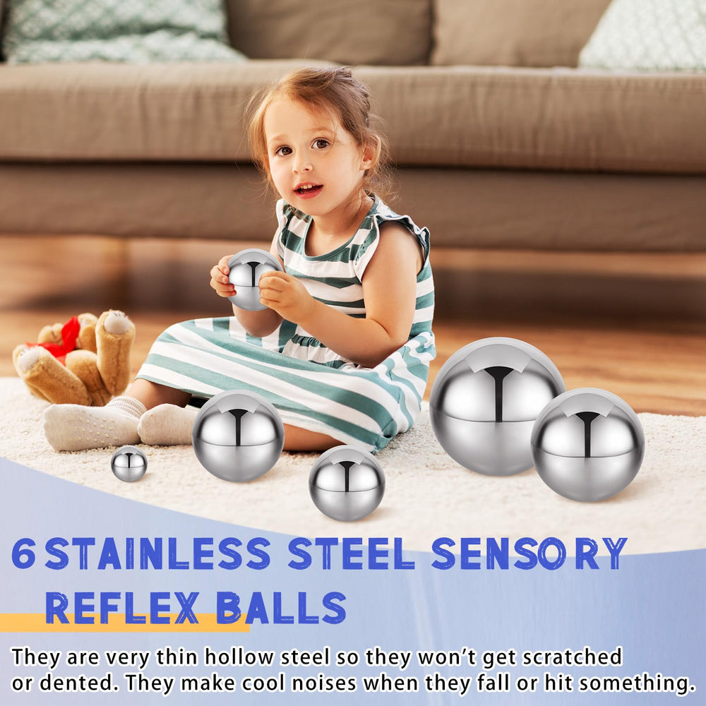 Shappy sensory balls 3-94-inch mirror surface sparks curiosity during exploration.