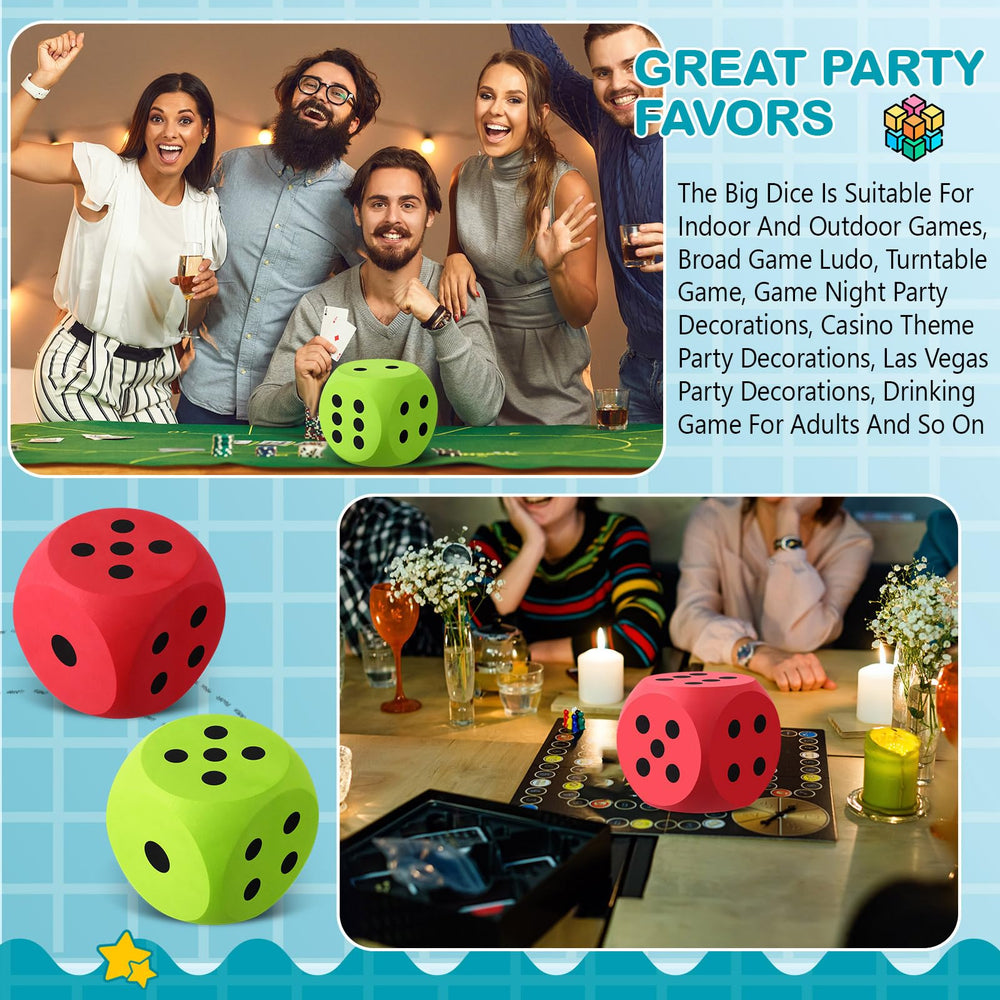 Shappy soft foam dice emphasize safety and comfort during hands-on activities