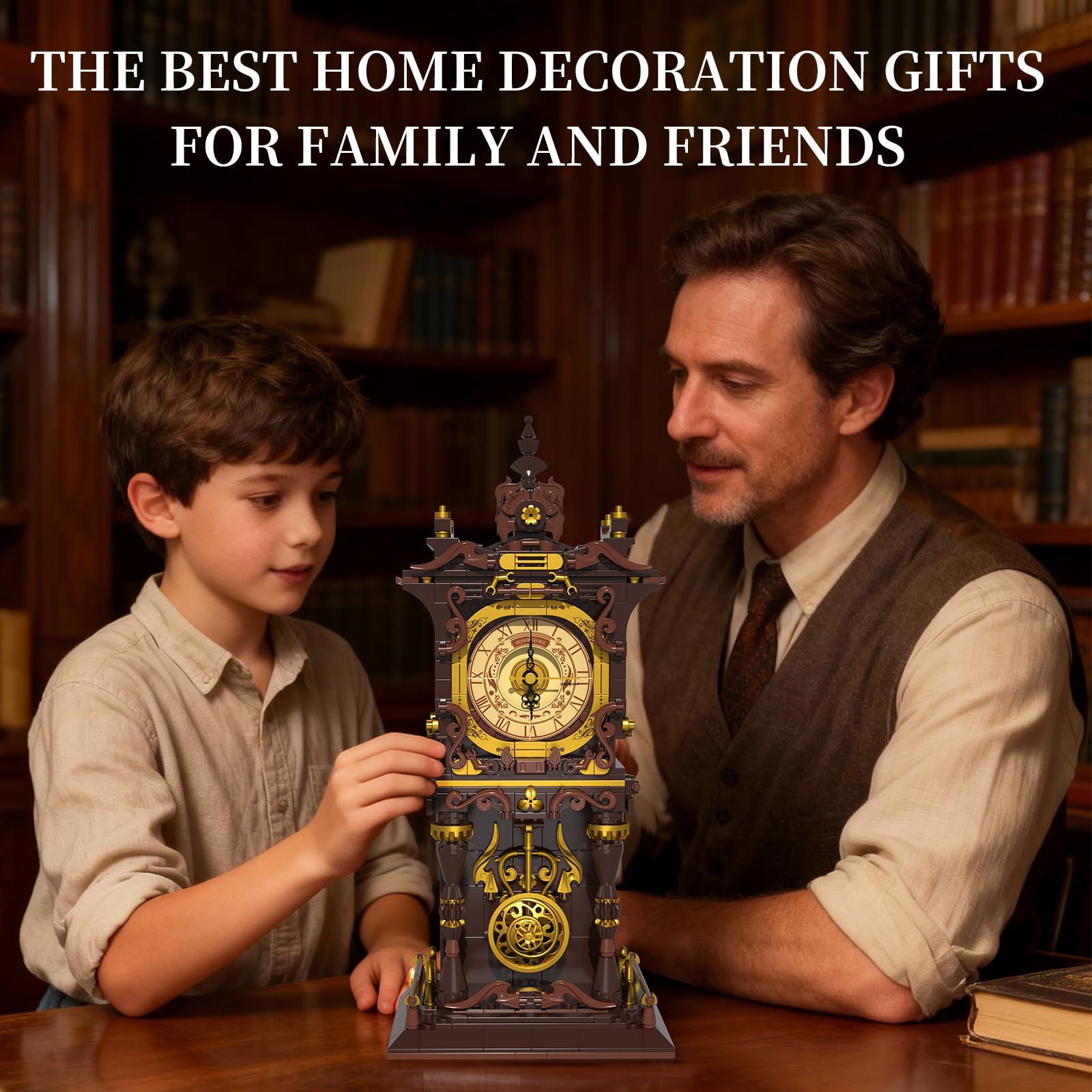 SHAREHB Vintage Swing Clock DIY-friendly design invites custom modifications and personalization.
